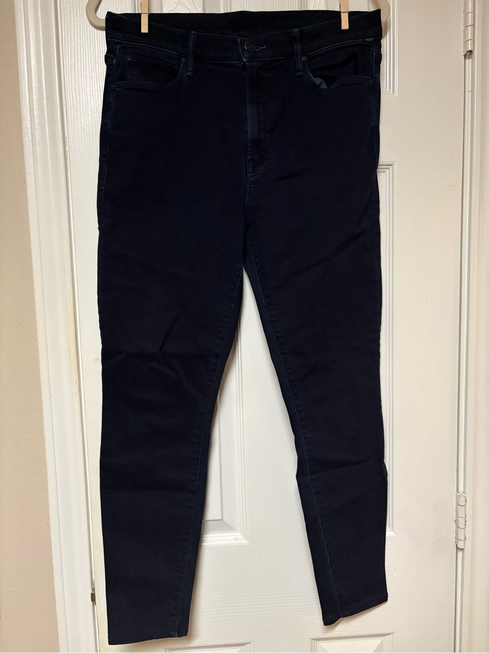 MOTHER The Stunner Zip Two Step Fray Skinny Jeans Not Rough Enough 30